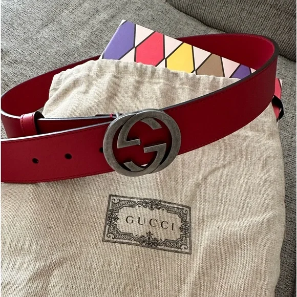 Gucci | Accessories | Gucci Belt Red W37 | Poshmark display picture 2